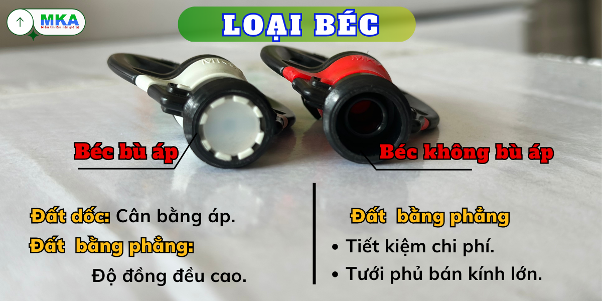 Béc tưới có bù áp